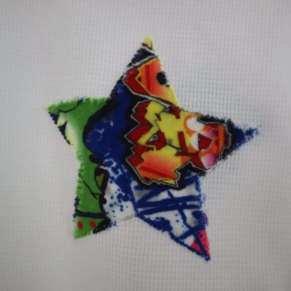 Jack & Nicole Thermal Tee Unisex 4 White Cute Casual Playful Playdate Lounge NWT - Picture 5 of 7